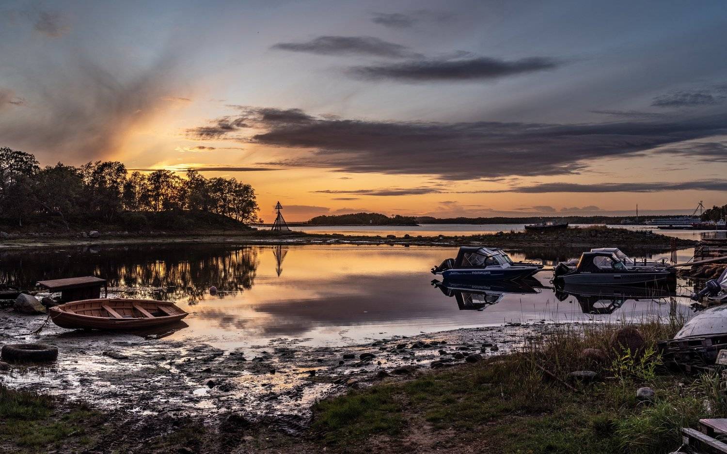 соловки, соловецкие острова, вечер, закат, белое море, вода, катер, ник васильев, Николай Васильев
