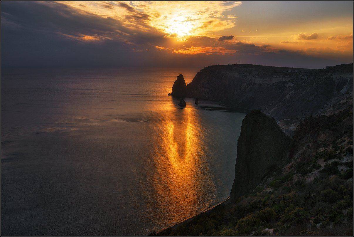крым, вечер, фиалент, АНАТОЛИЙ ДОВЫДЕНКО