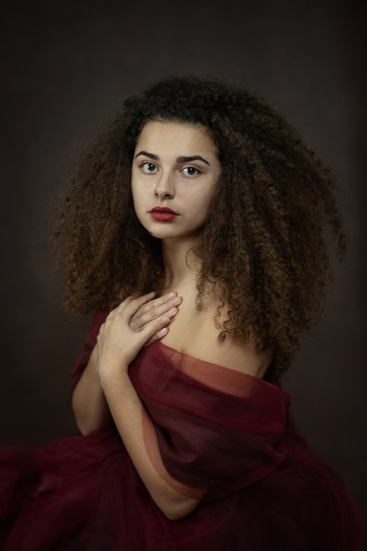 portrait woman painterly Portrait of Patricia фото превью