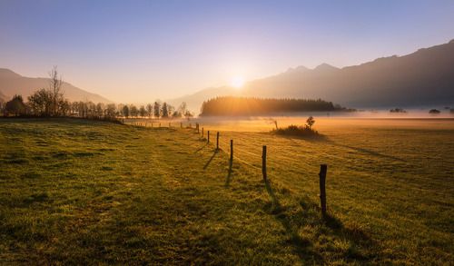Рассвет в горах. Альпы. Австрия.