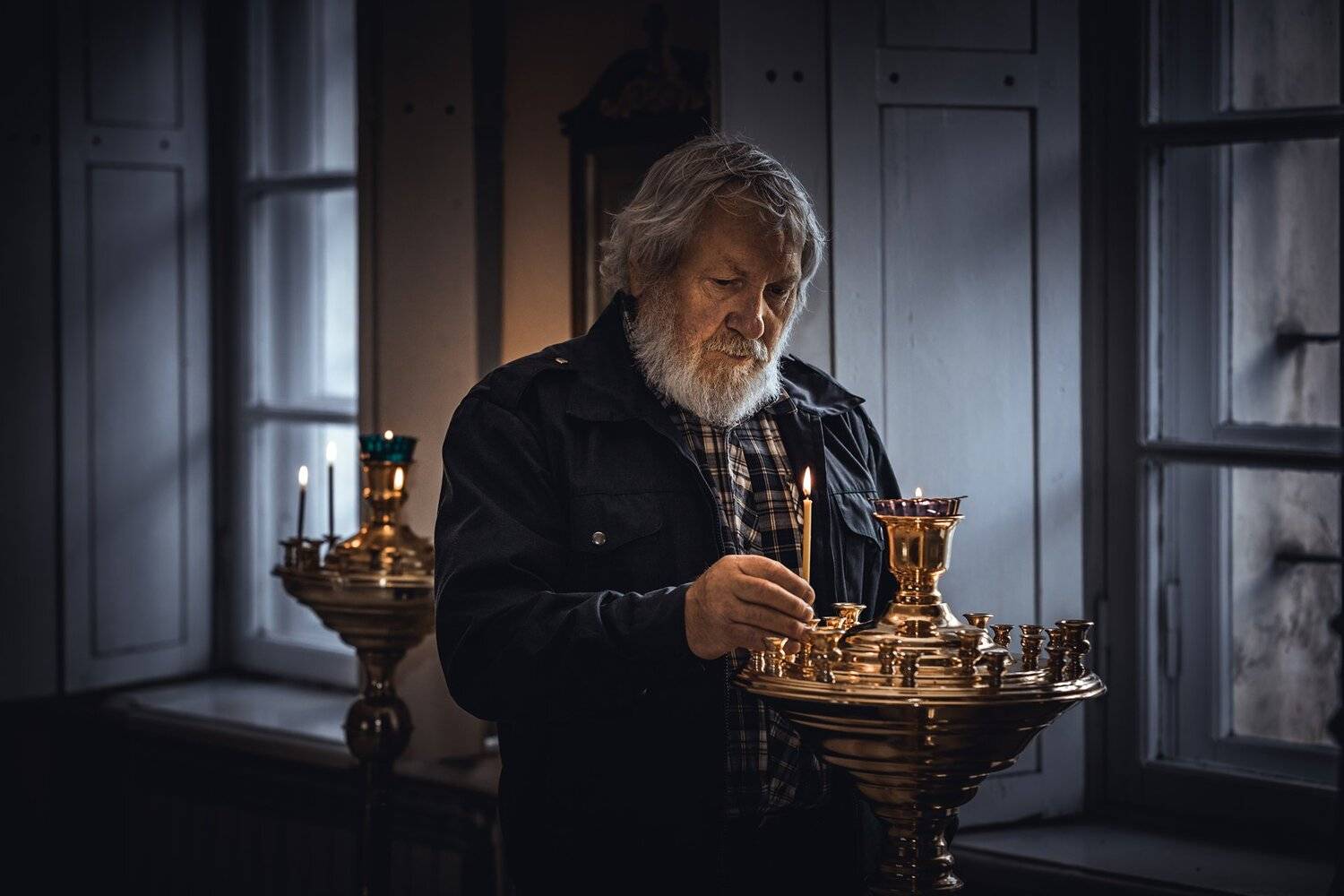 православие, христианство, портрет, мужской, храм, молитва, седой, старик, orthodoxy, christianity, portrait, male, temple, prayer, gray-haired, old man, Юрий Шурчков