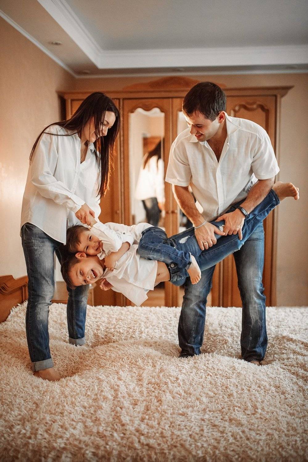 семья, любовь, сын, братья, кровать, веселье, радость, Ангелина Косова