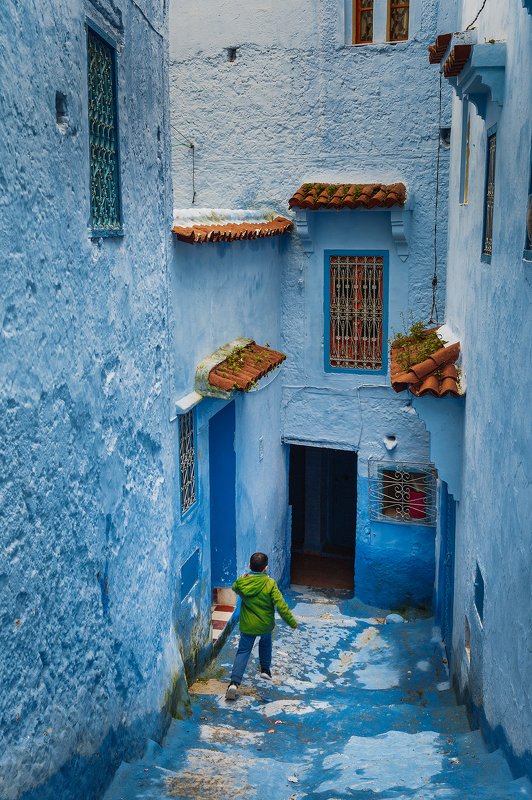 марокко, путешествие, архитектура, репортаж, африка Голубой город фото превью