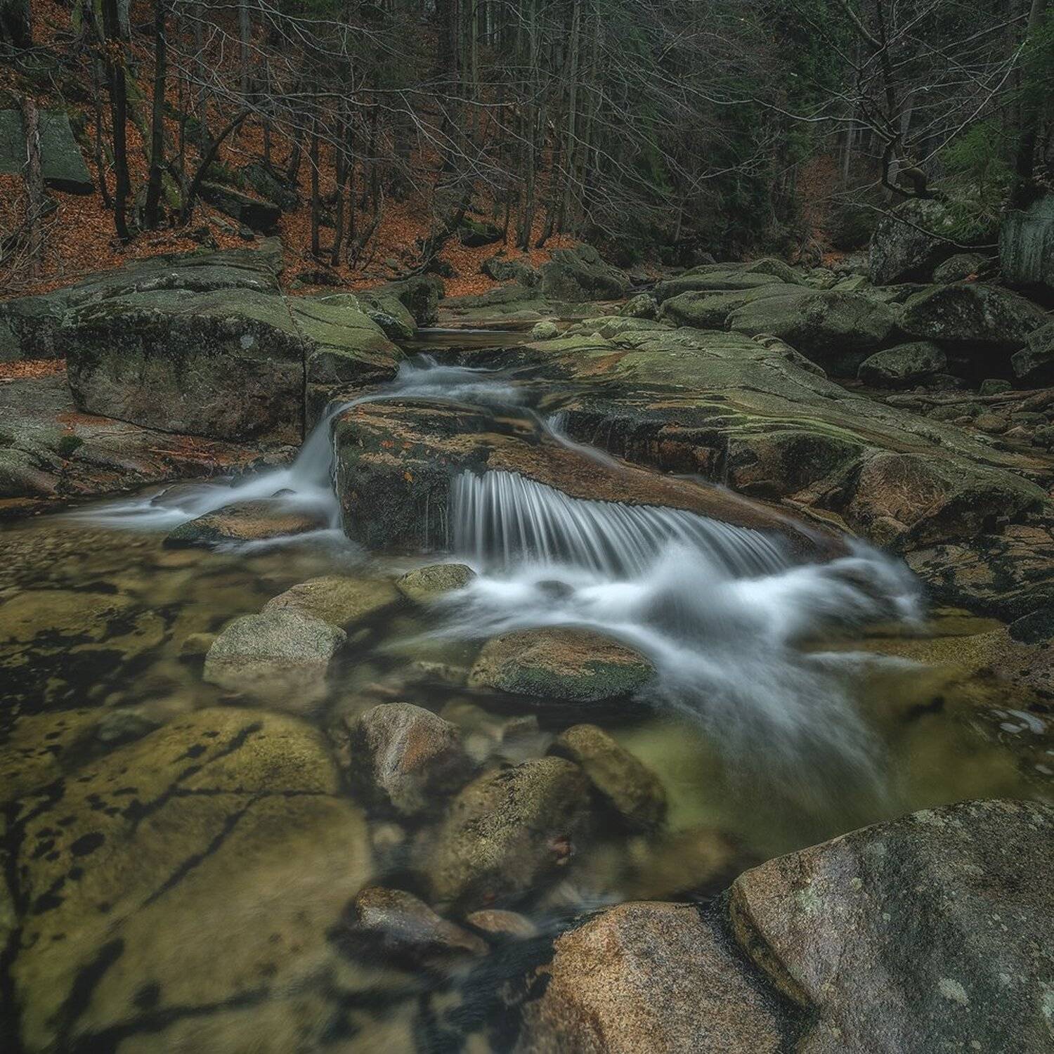 landscape,canon,mist,light,autumn,waterfall, Iza i Darek Mitręga