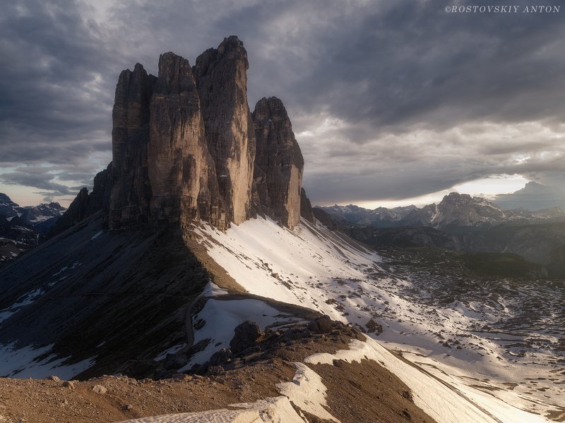 Last rays in Tre Cime di Lavaredo | фототур в Доломиты фото превью
