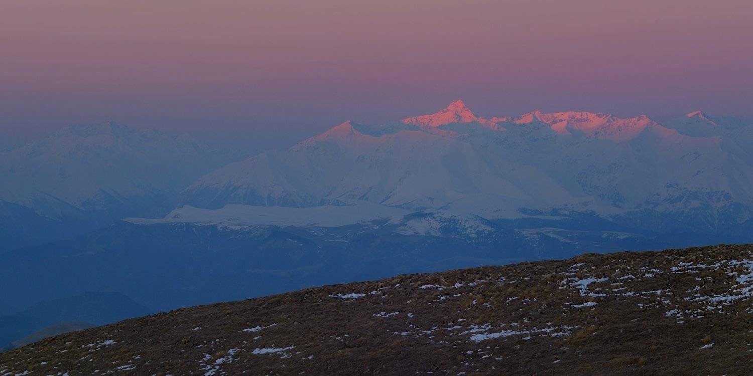 горы кавказ рассвет, Александр Жарников