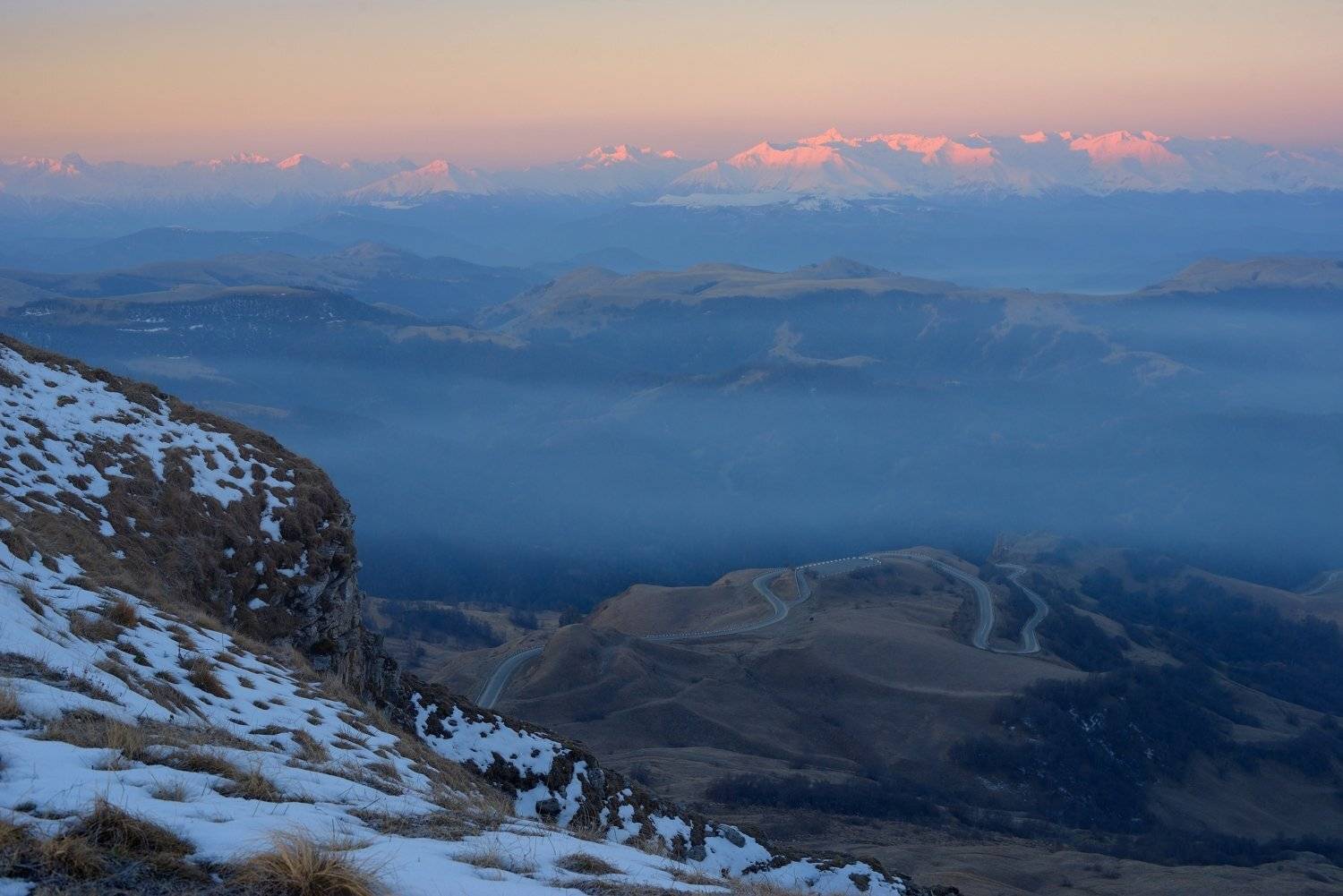 горы кавказ рассвет, Александр Жарников