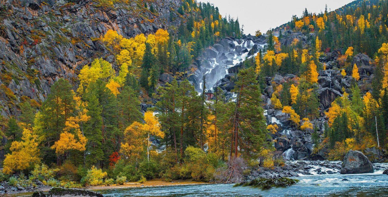 горы. осень. алтай., Евгений Дроботенко