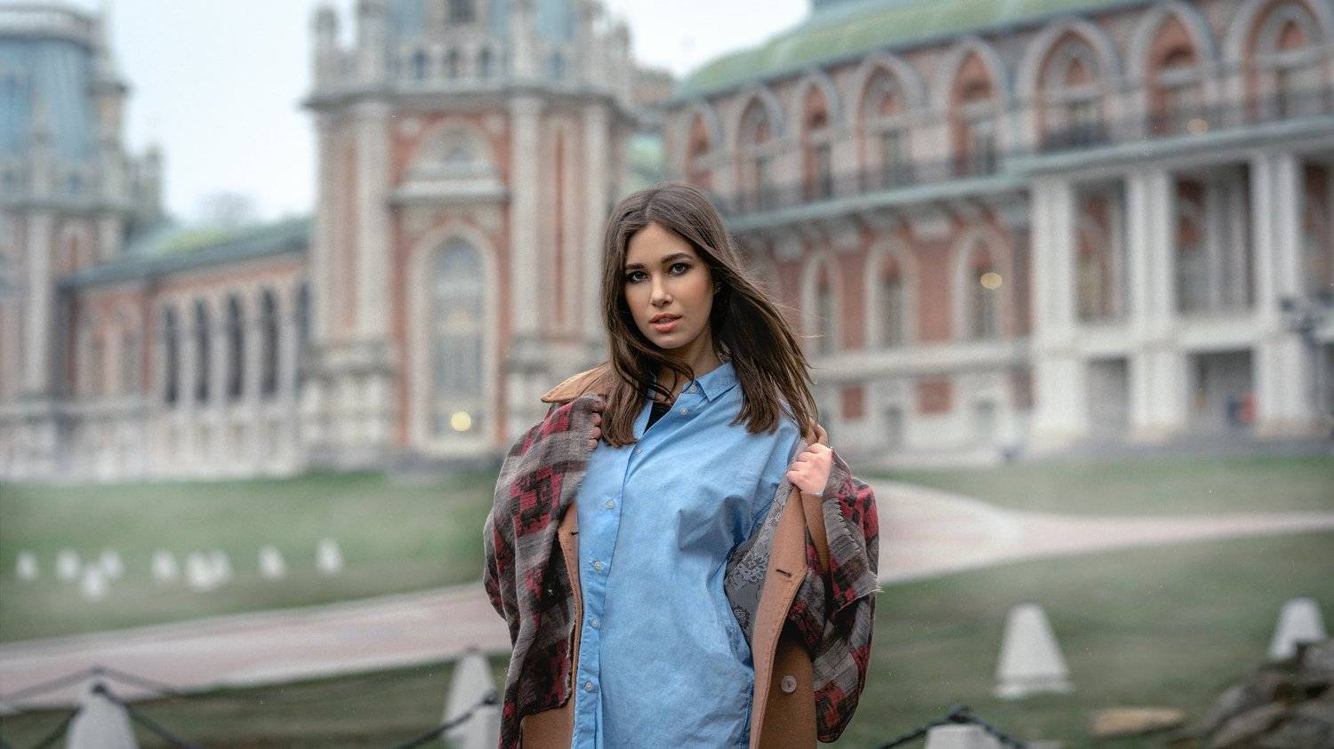 Осень Девушка Парк Красота Дворец , Юрий Захаров