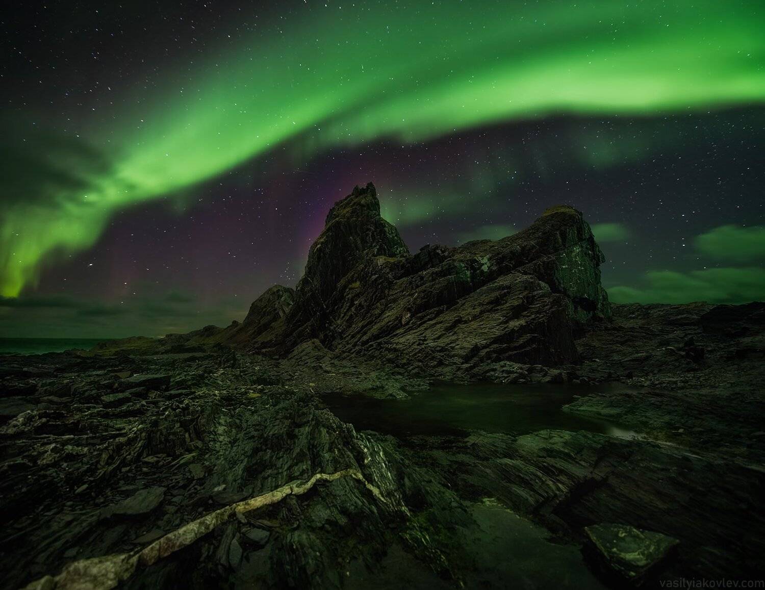 рыбачий, кольский, ночь, аврора, Василий Яковлев