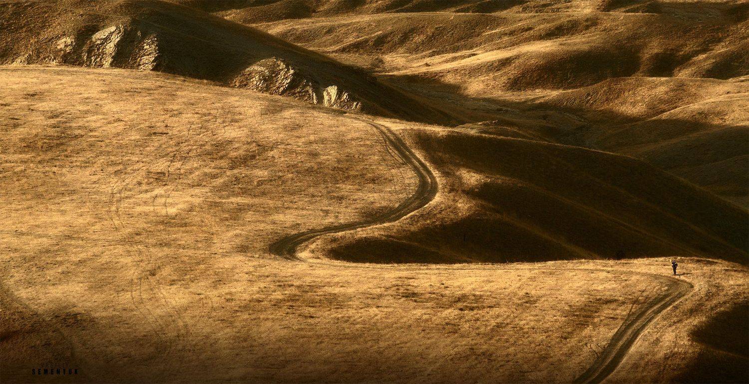 крым, судак, меганом, осень, закат, дорога, landscape, mountain, crimea, sunset, dusk, fall., Семенюк Василий