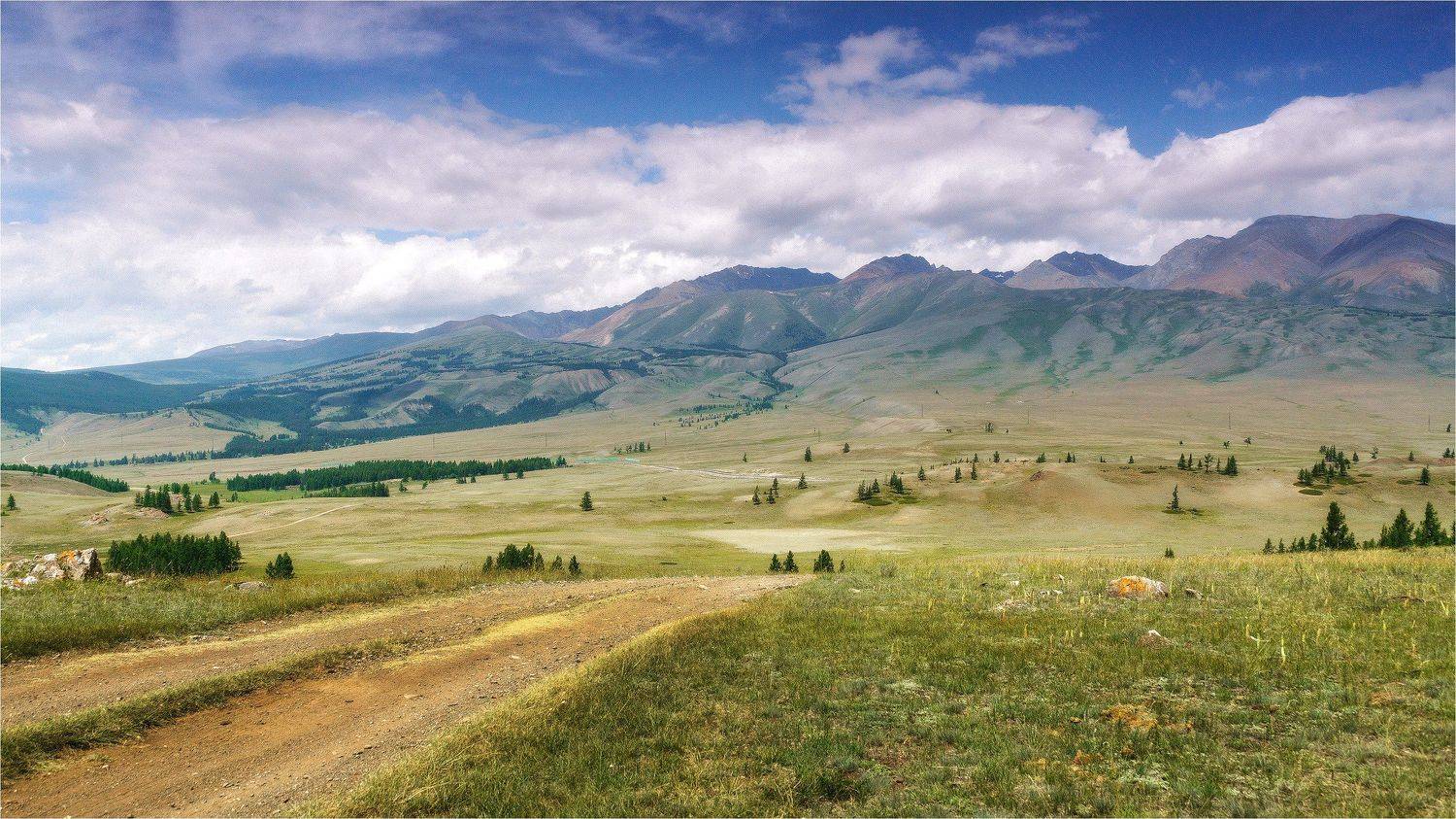 пейзаж, горы, облака, лето, Горный Алтай , Александр Потапов