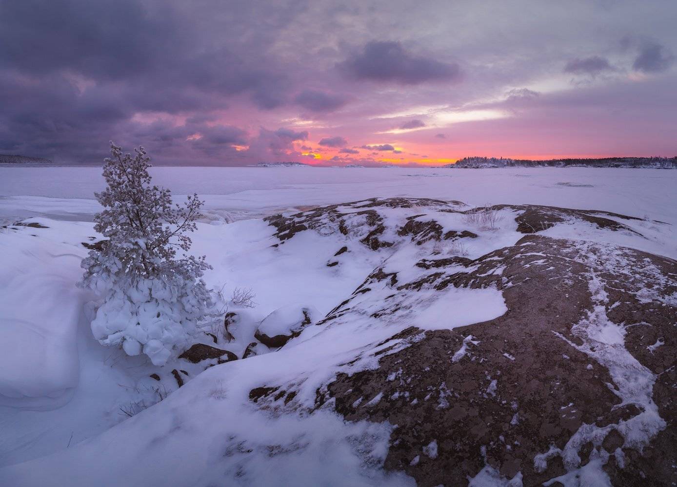 зимняя ладога, ладожское озеро, карелия, шхеры, лед, Арсений Кашкаров