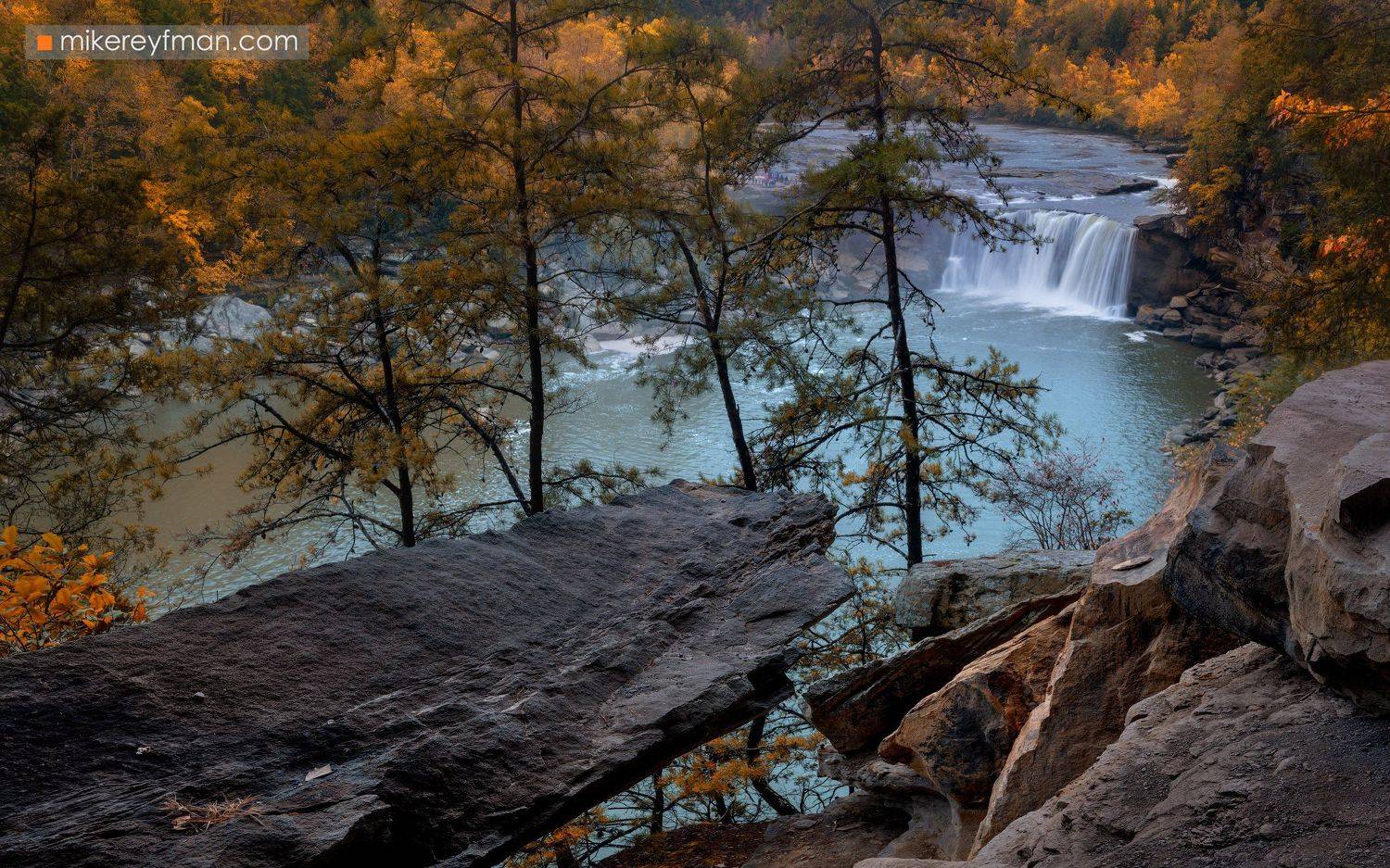 cumberland falls, kentucky, appalachian mountains, america, american, autumn, daniel boone, foliage, forest, kentucky, landscape, maple, picturesque, river, scenic, trees, united, waterfall, Майк Рейфман