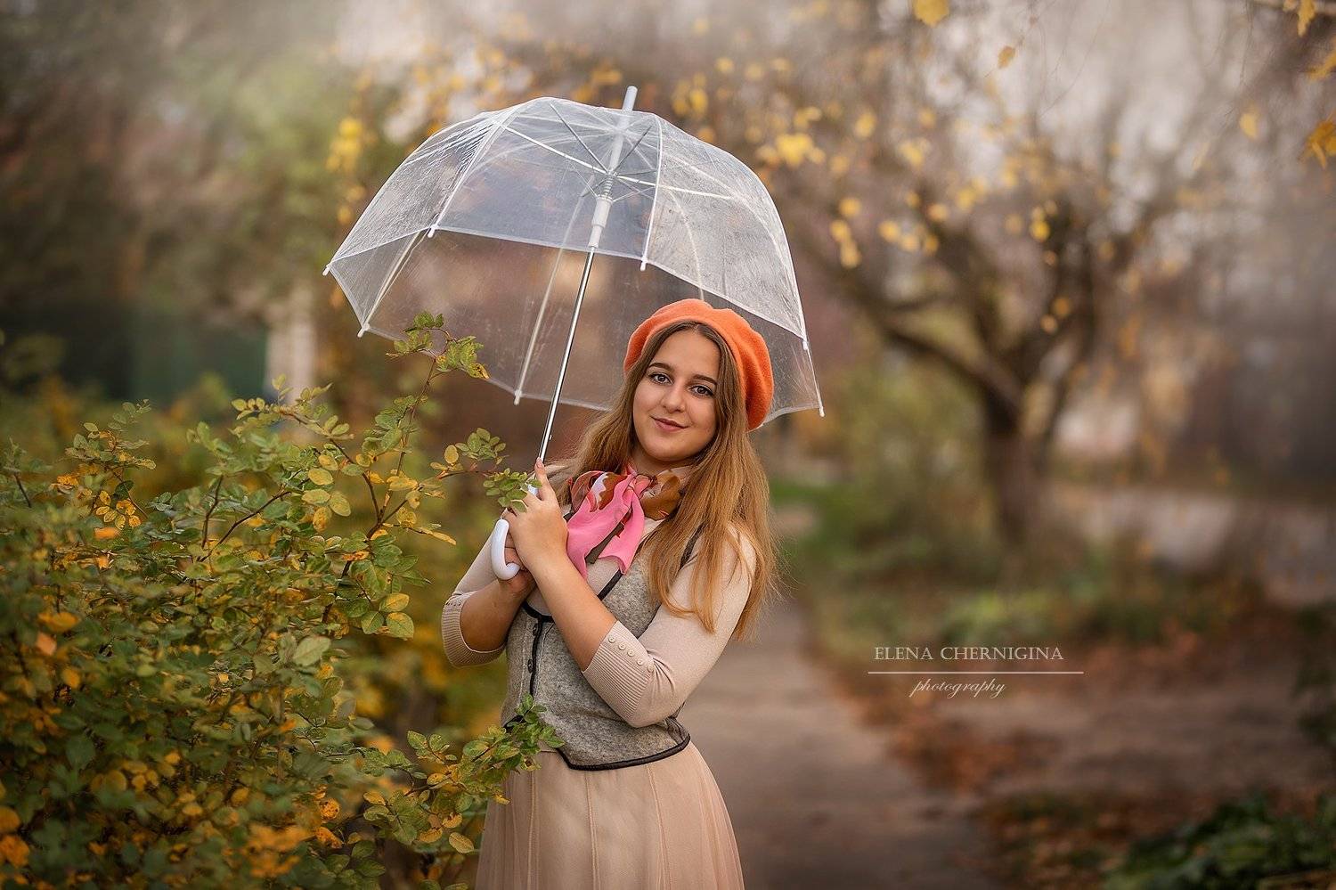девушка, гимнастка, портрет, осень, девушка осенью, фотосессия на улице, мерри поппинс, Елена Чернигина