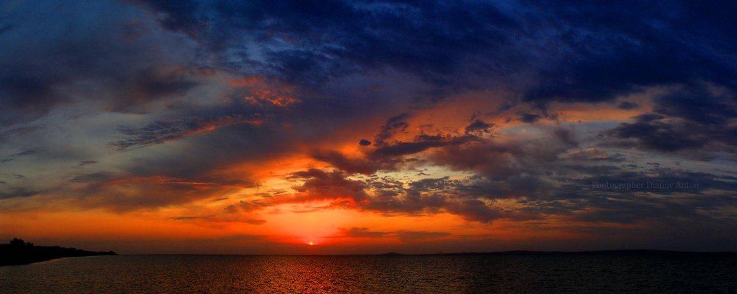 тамань, закат, море, таманский залив, солнце, небо, фанагория, Дианов Антон