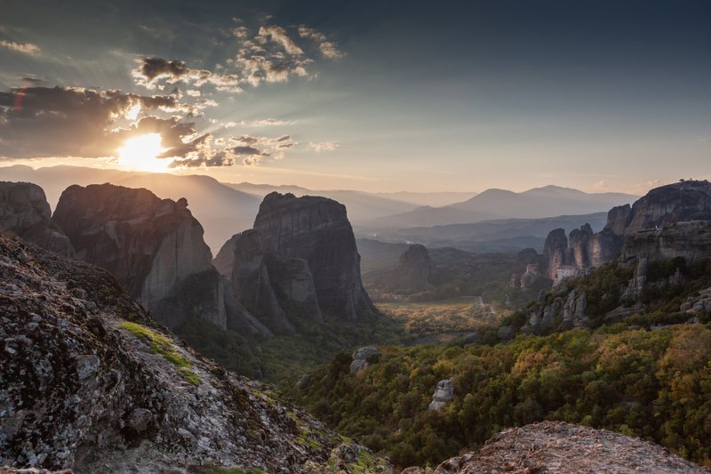 Закат над Метеорами. фото превью