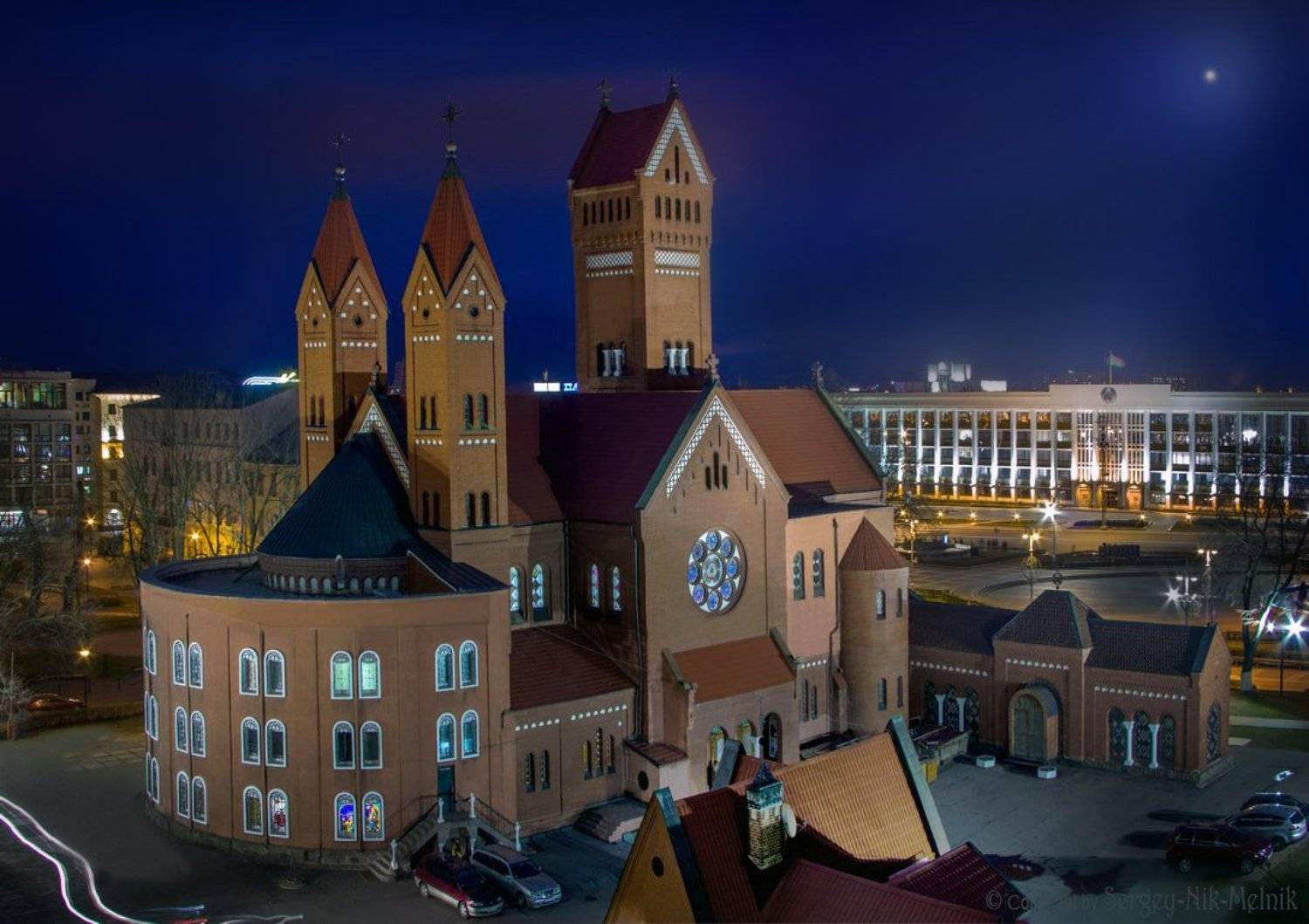 беларусь, город, минск, вечер, Melnik-oy Serg-N-