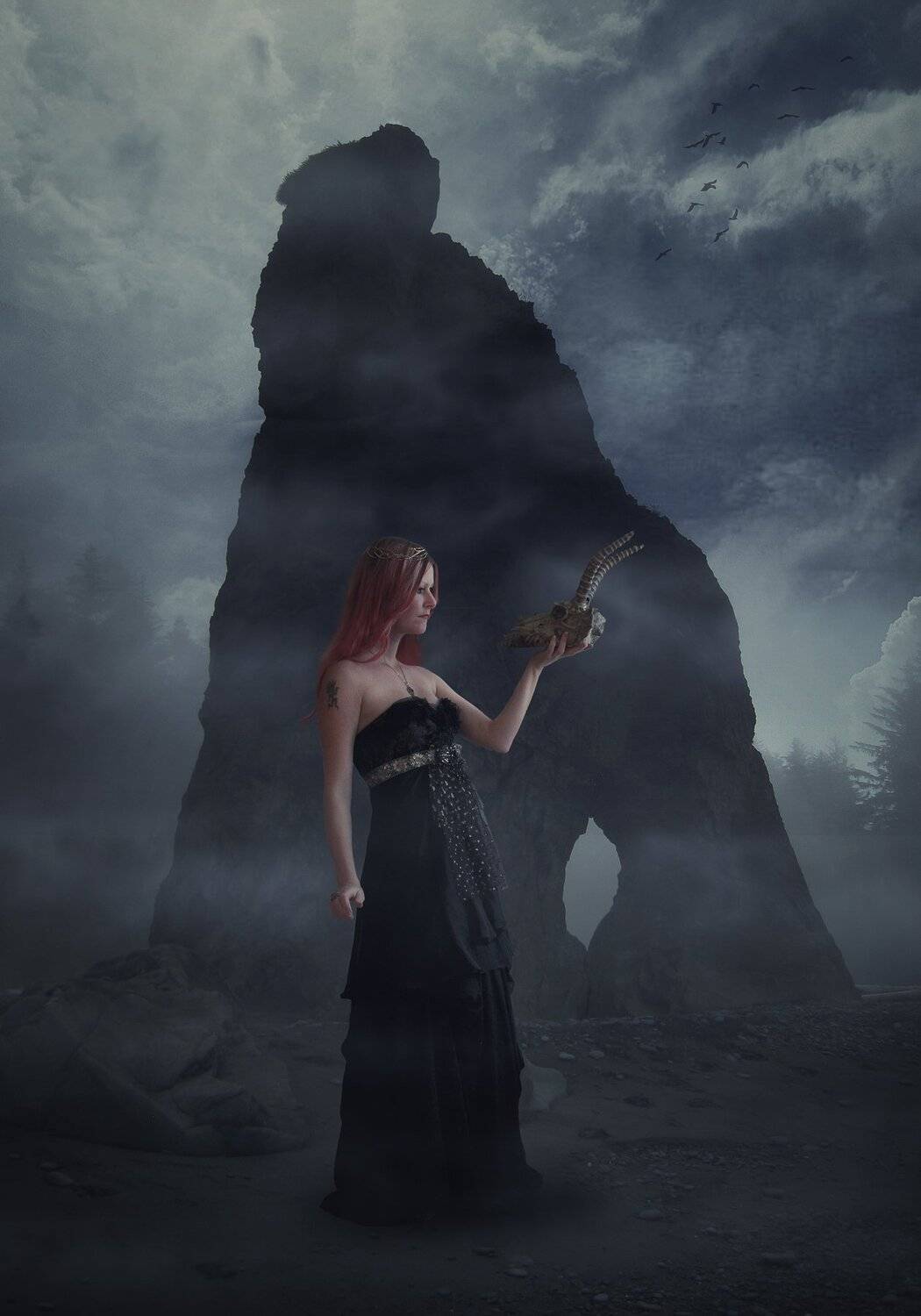 девушка, скалы, Sergii Vidov