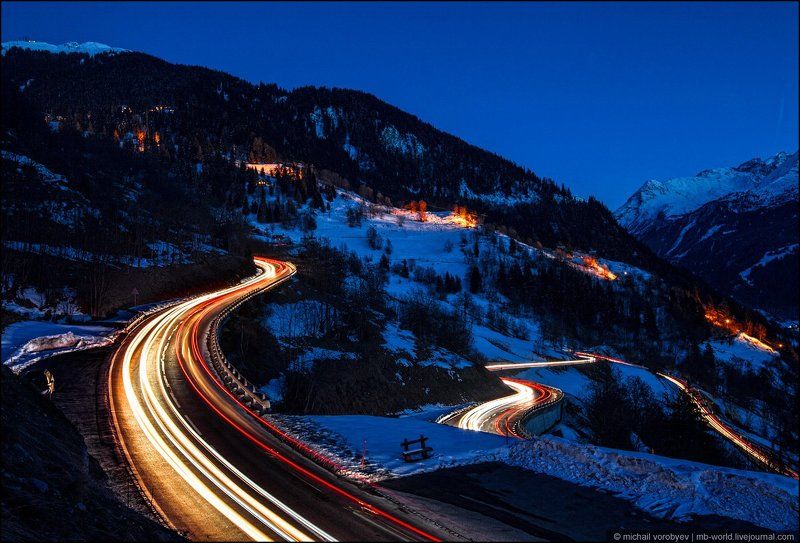 Neon road фото превью