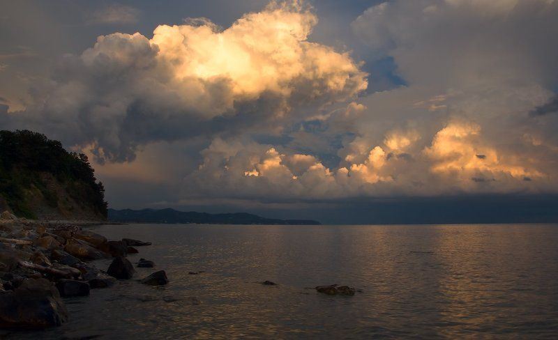 море, закат Настроение... фото превью