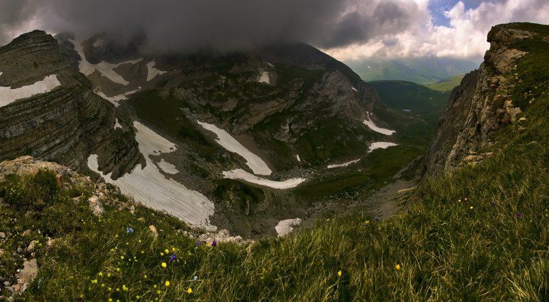 горы, лаго-наки, закат Под покровом.... фото превью