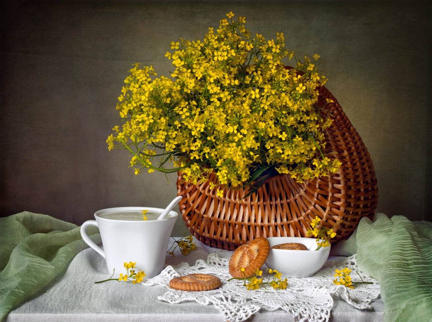 сурепка, натюрморт, йогурт, светлана голицына