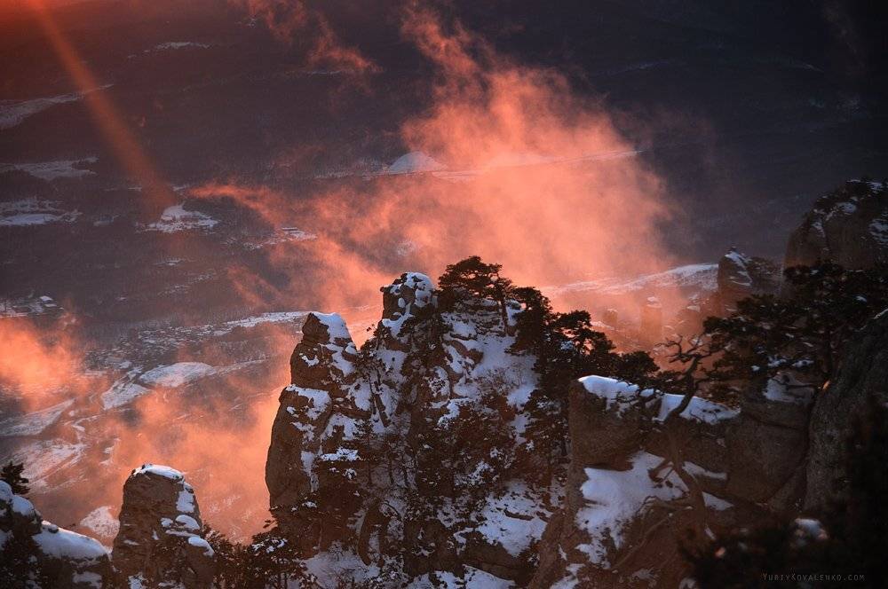 kovalenko, крым, пейзаж, закат, туман, демерджи, Юрий Коваленко