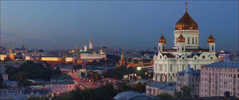 Вид на Кремль и ХХС с Пречистенки фото превью