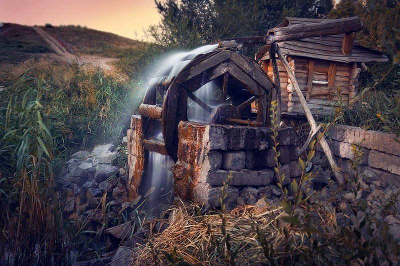 мельница, пейзаж, запорожье там где-то старая мельница... фото превью