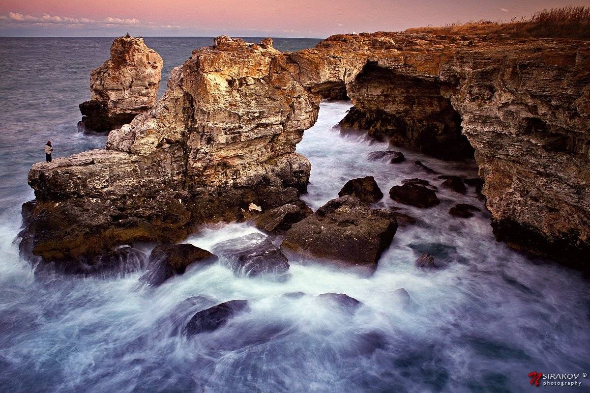 black sea, old, man, landscape, sea, water, sunset, sun, set, nsirakov, tiulenovo, bulgaria, Nikolay Sirakov