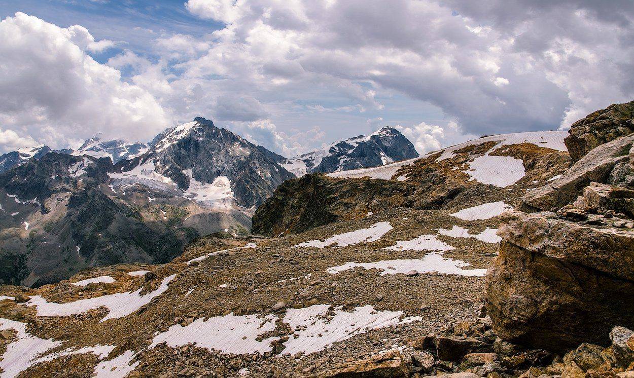 горы, облака, природа, перевал, алибек, Олег