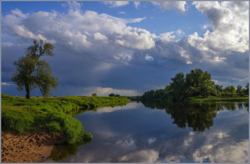 звенигород Облака над Москвою-рекой фото превью