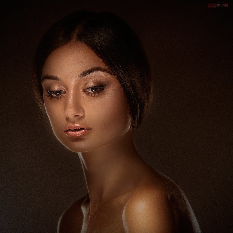 портрет, девушка  фото превью