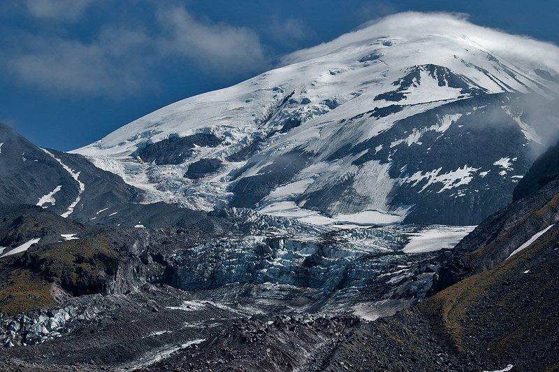 камчатка, вулкан, ичинский, ледник, западный Ледник Западный фото превью