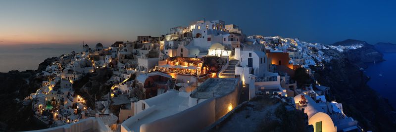 Стандартная панорама города Ия фото превью