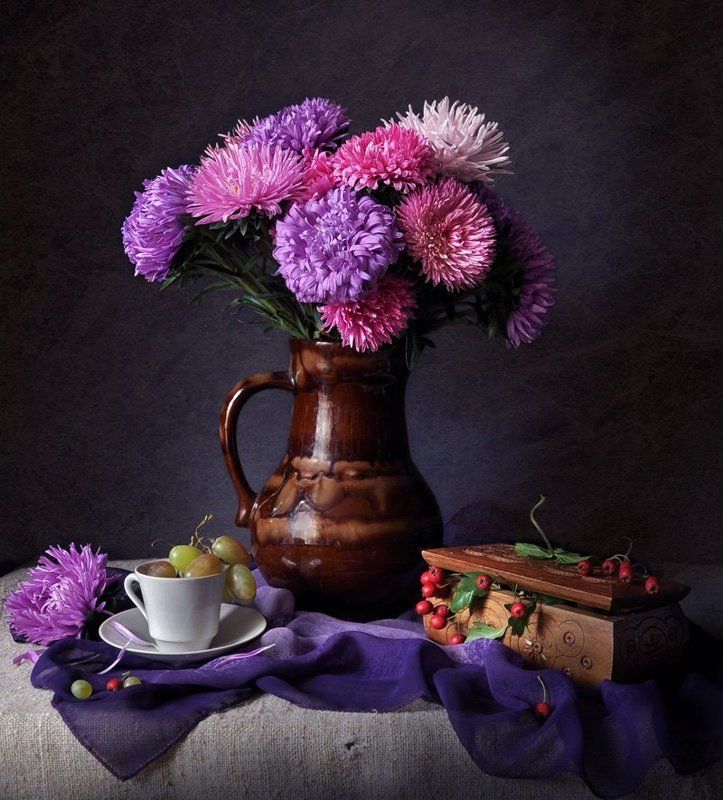 астры первый день осени... фото превью