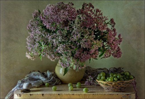Розовое и зелёное