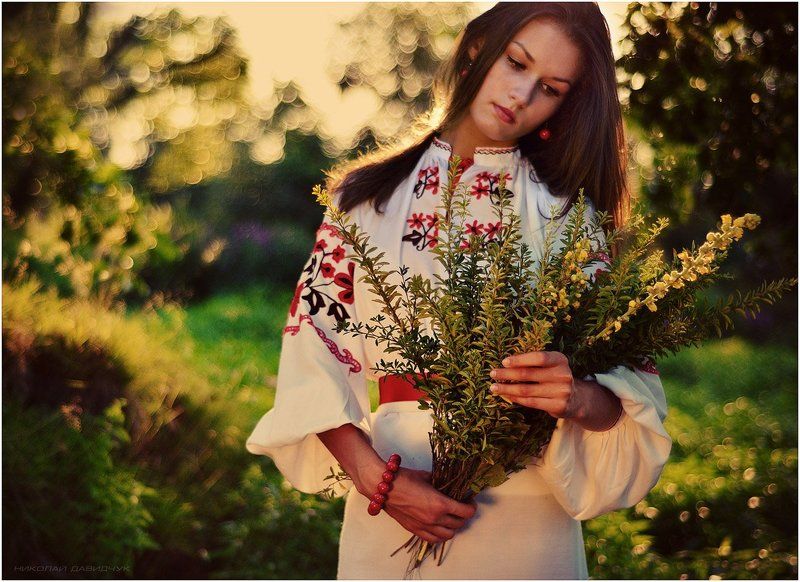 девушка, вышиванка, украина Украинский мотив фото превью