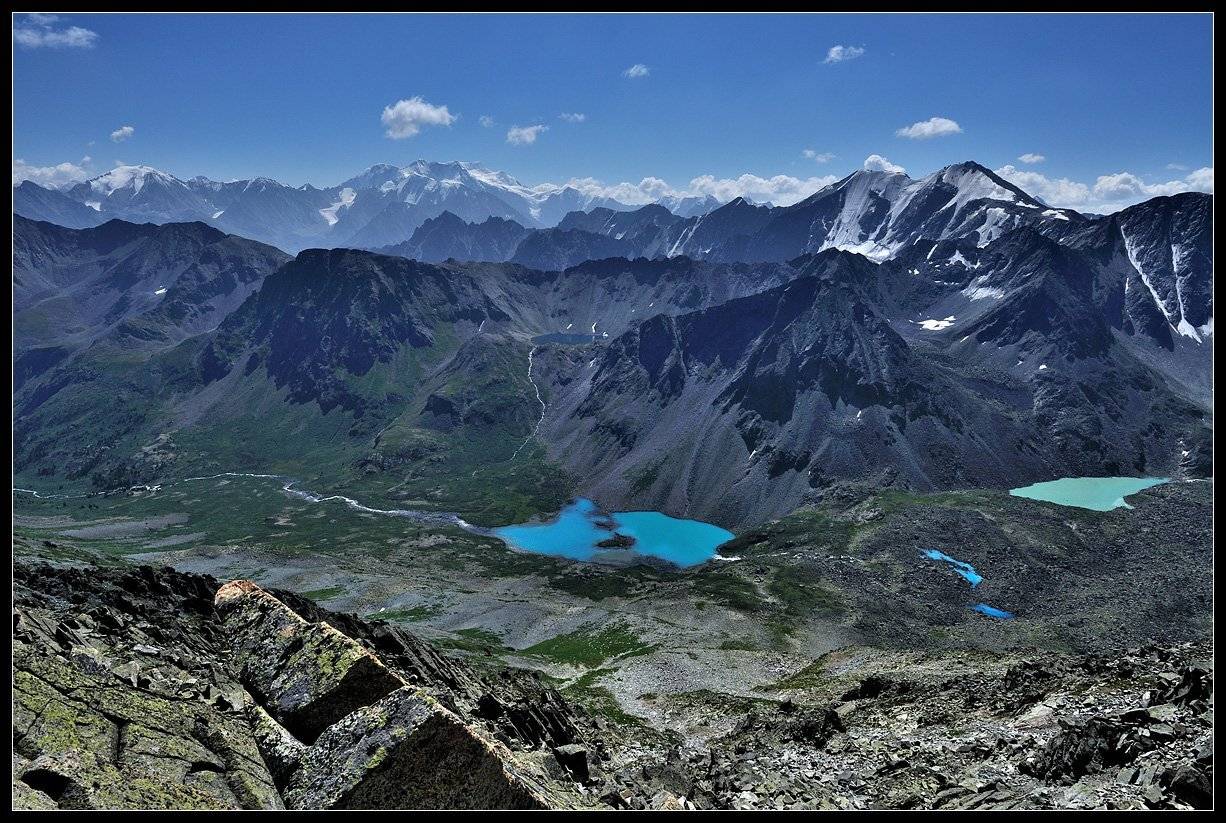 алтай, катунский хр. долина  р.тегеек, озёра,  г.белуха, АНАТОЛИЙ ДОВЫДЕНКО