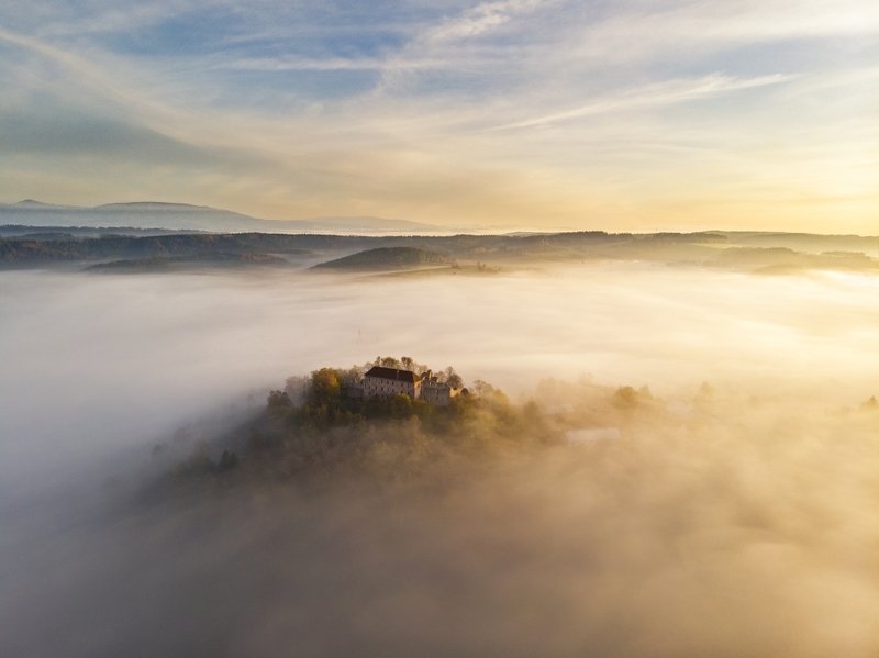 drone, mavicair, aerial,air,castle, czechia, Alcatraz.. фото превью