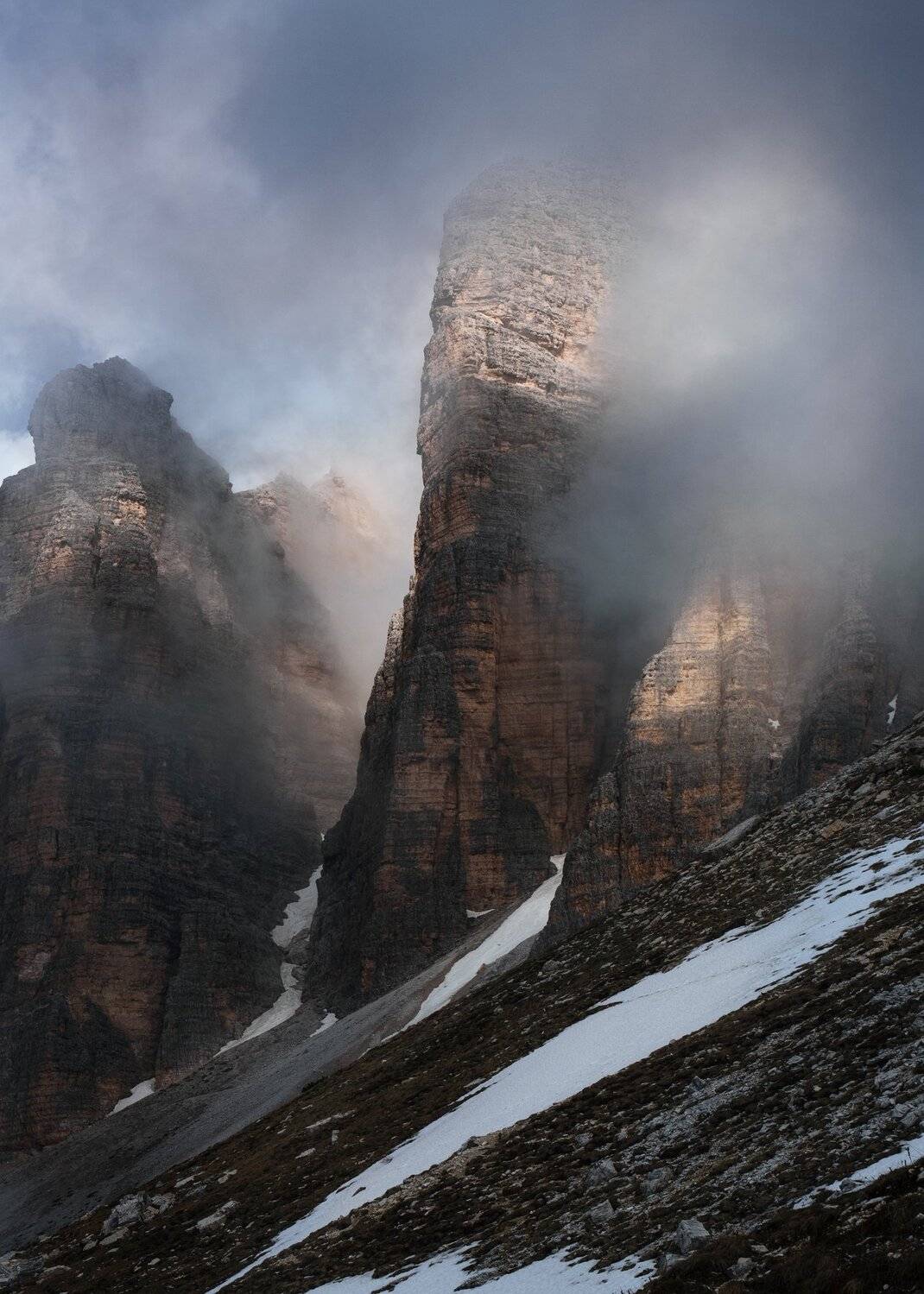 dolomiti, moon, alpi, Сергей Быков