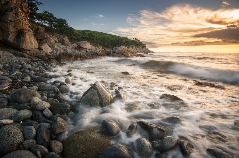 приморский, край, море, солнце, рассвет, владивосток, заповедник, скалы *** фото превью