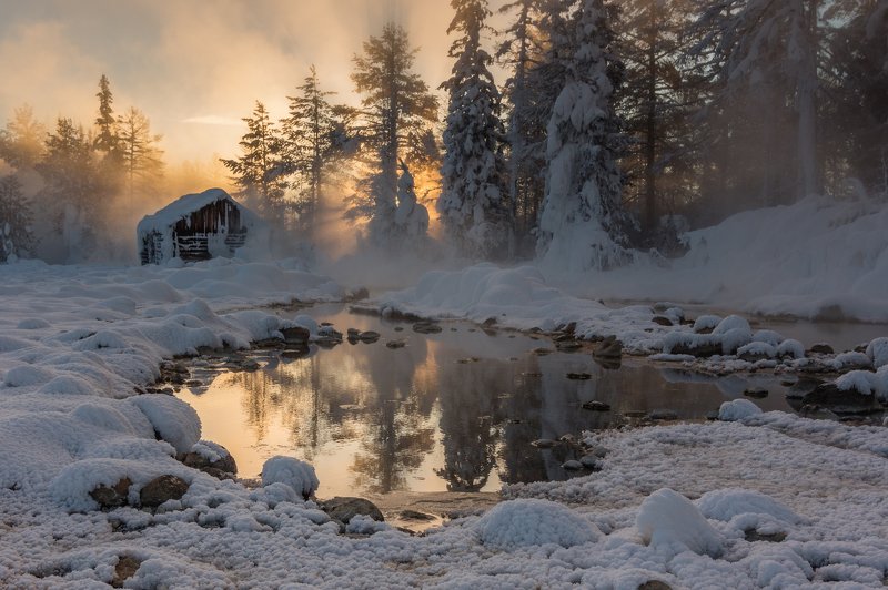Могойские термальные источники. Республика Бурятия. фото превью