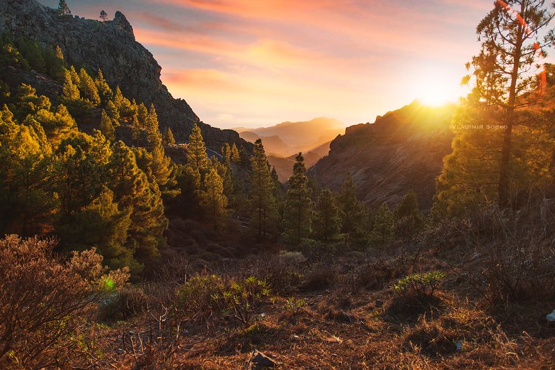 roque nublo, spain, gran canaria Roque Nublo фото превью