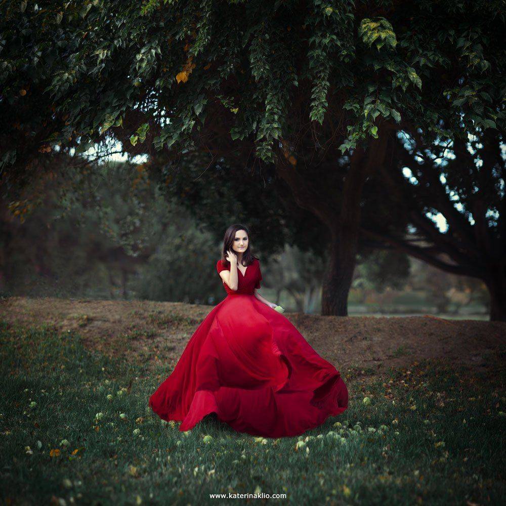 red, dress, portugal, travel, portrait, girl, model, nature, Катерина Клио