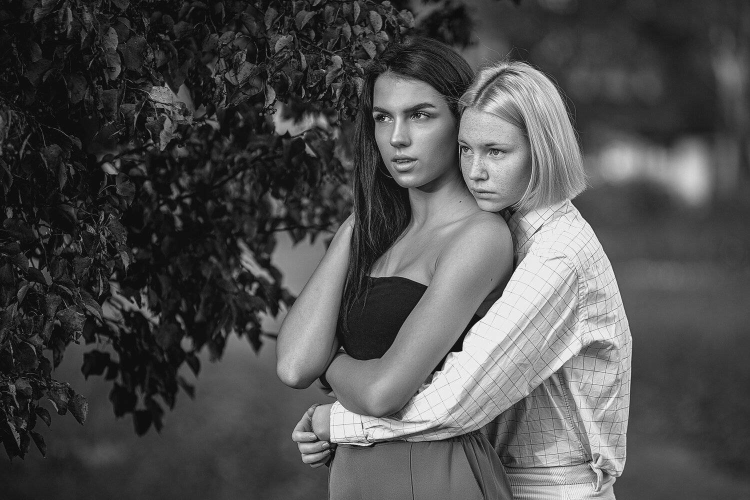 девушки, портрет, фотосессия, макияж, гламур, чб, черно-белое фото, fashion, модели, modeling, pretty, young, Владимир Васильев