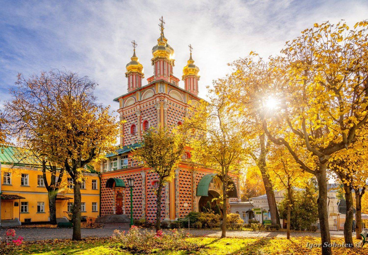 Autumn, Church, Baptist Church, Trinity Lavra Of St Sergius, Осень, Предтеченская Церковь, Троице Сергиева Лавра, Церковь , Игорь Соболев