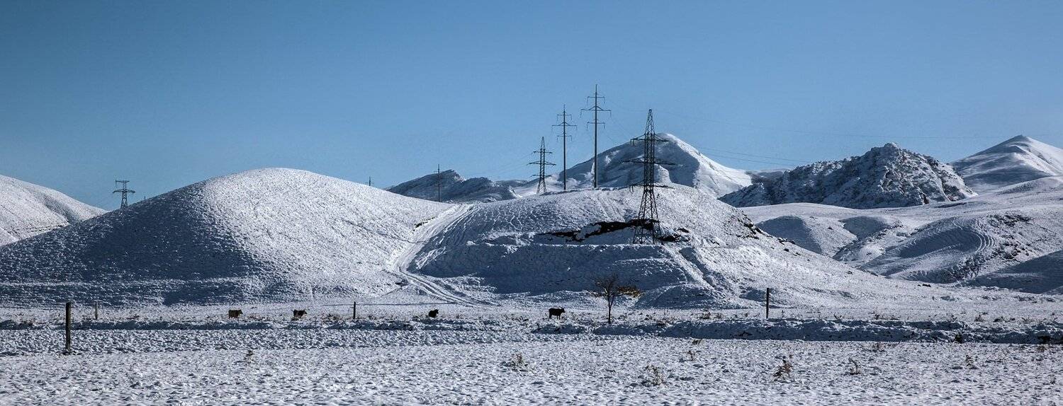 зима,лэп,горы,вечер,снег,пейзаж,природа,дагестан.., Marat Magov