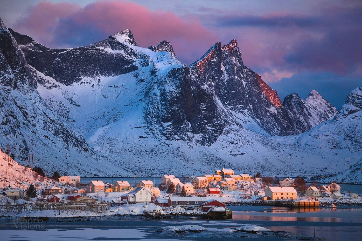 norway,norwegian,reine,lofoten,mountains,winter,, Adrian Szatewicz